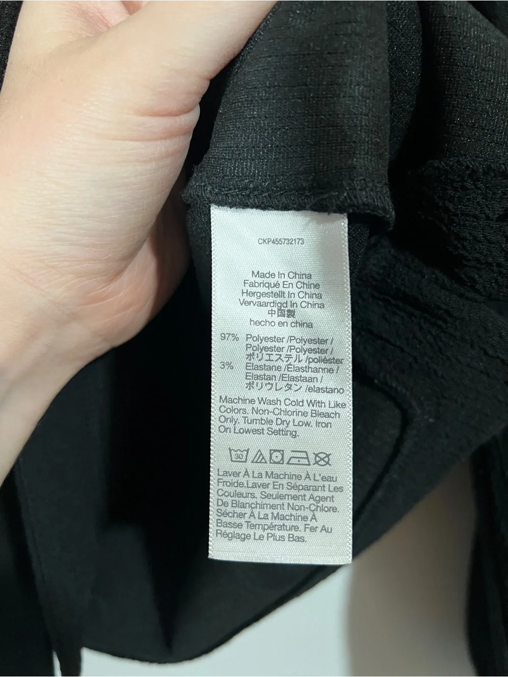 Madewell Crepe Square Neck Puff Sleeve Top in Black Size Small